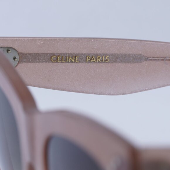 ?️New Celine CL4004IN 74F Sunglasses Milky Pink Frame, Brown Lenses